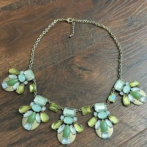 Green and Mint Stone Statement Necklace